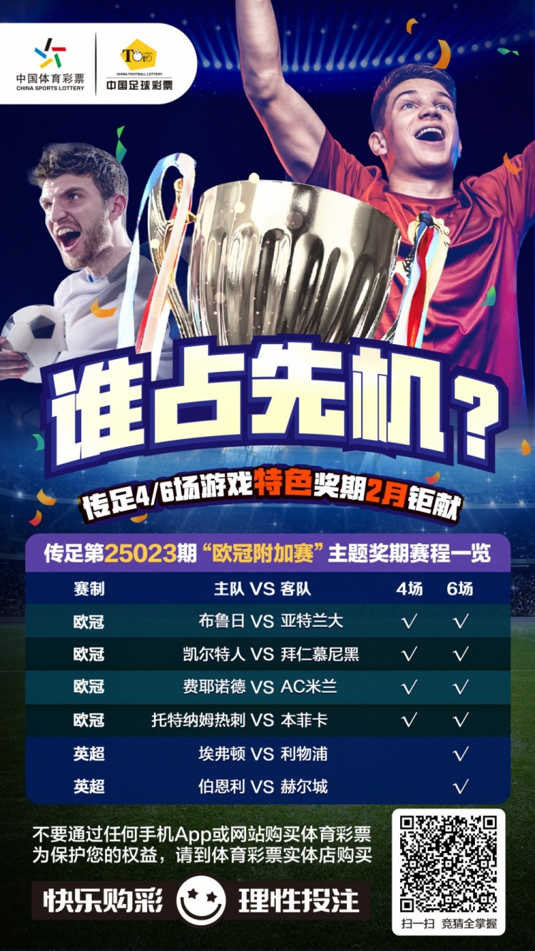  誰占先機？！傳足特色獎期第25023期聚焦歐冠附加賽