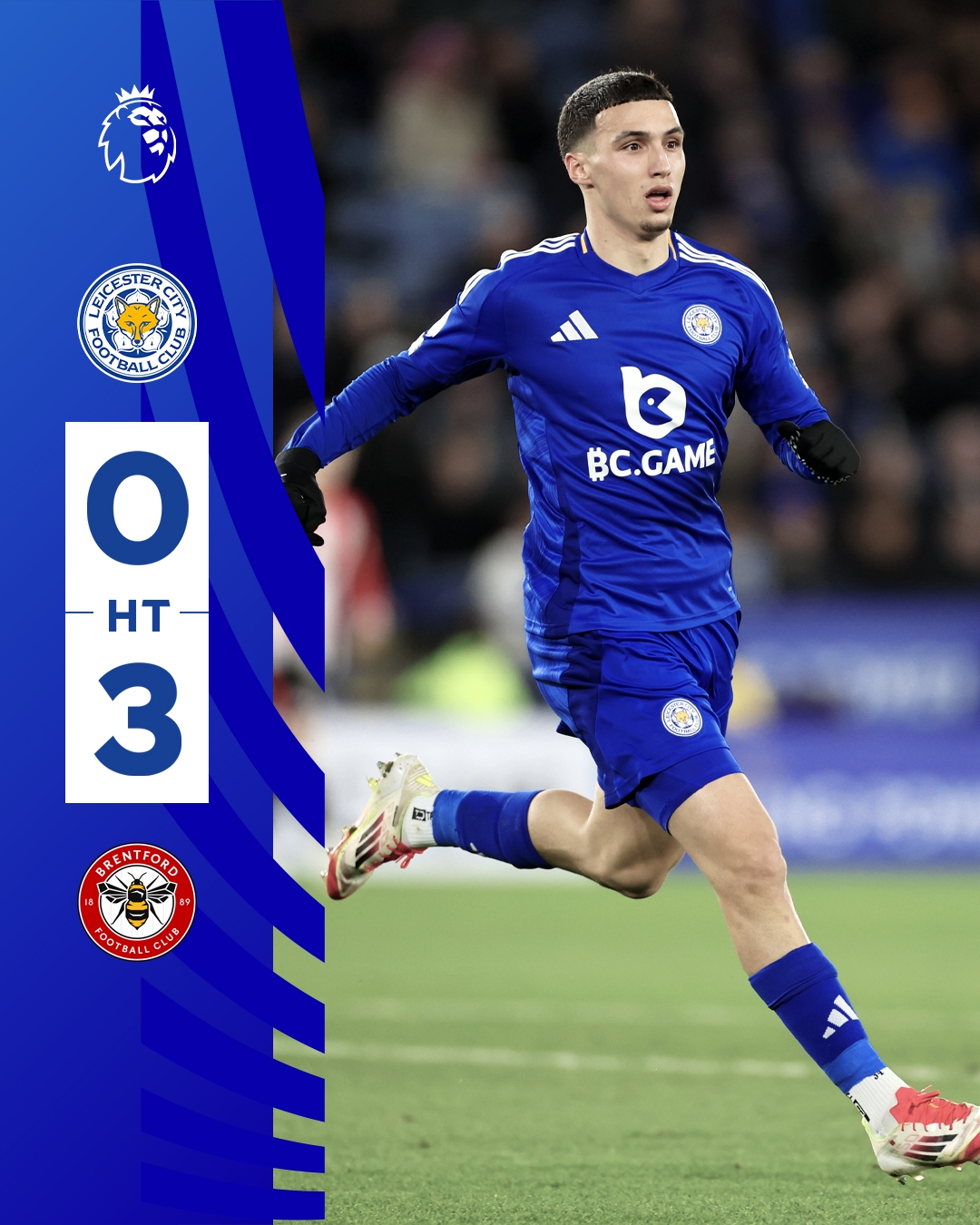  半場0-3！萊斯特若不進(jìn)球輸球，將主場6連敗0進(jìn)球創(chuàng)歷史最糟戰(zhàn)績