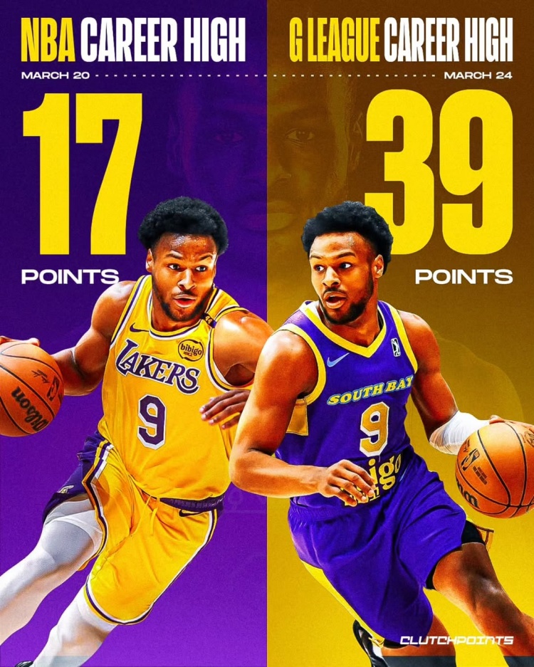  在進步！布朗尼一周內(nèi)先后創(chuàng)下個人NBA和G聯(lián)盟單場得分新紀錄