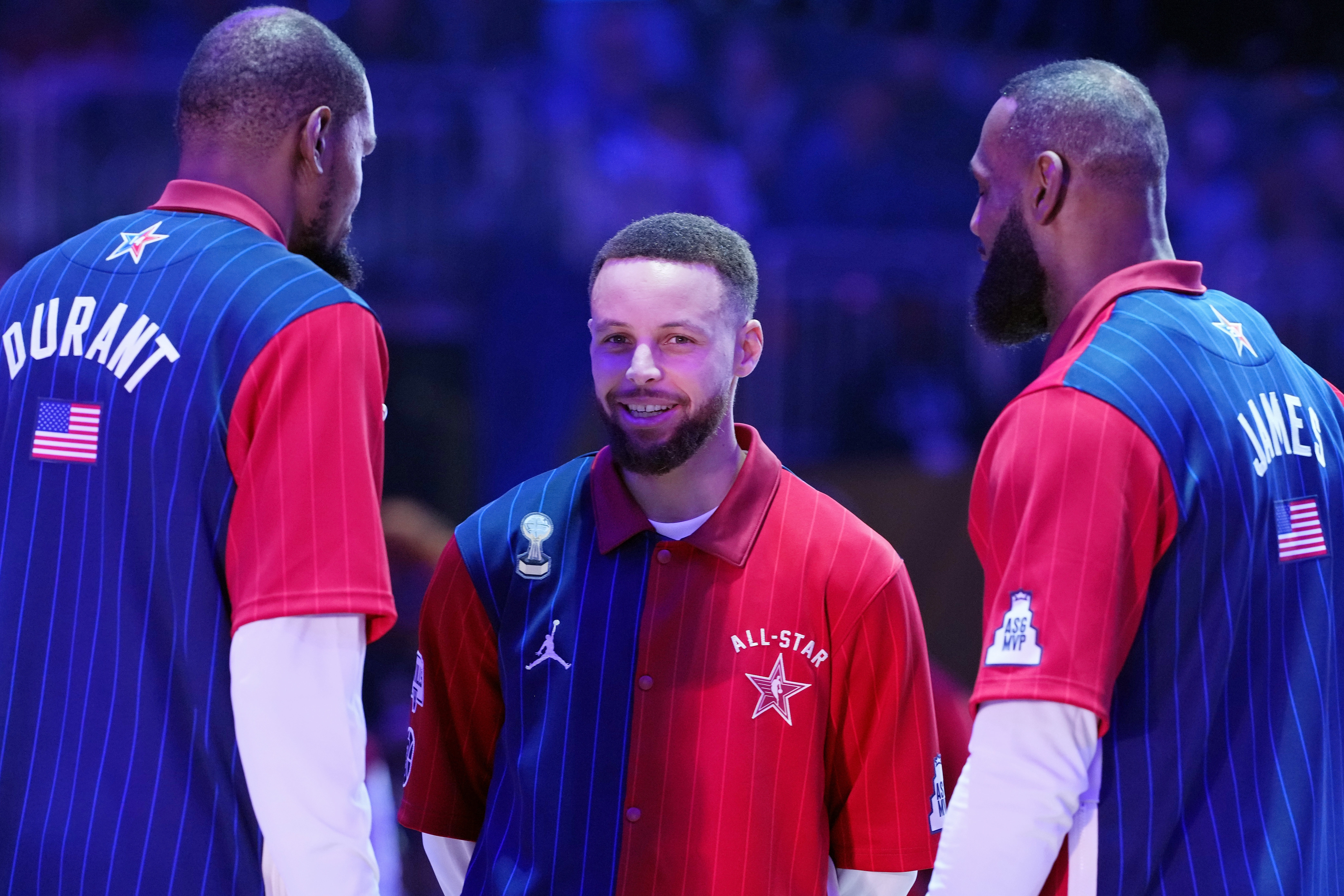  美國(guó)隊(duì)！NBA全明星正賽選人：詹杜庫眉+哈登+綠軍雙探花同隊(duì)